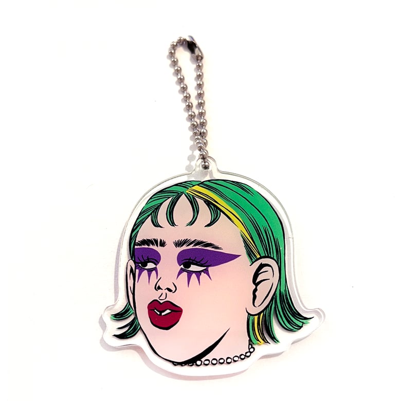 Image of Face Keyring (Riot Girl)