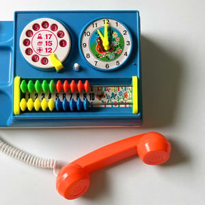 Image of Téléphone boulier MOB années 70