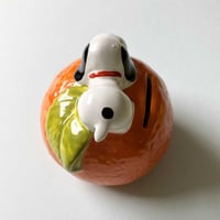 Image 3 of Tirelire Snoopy orange années 70