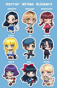 Image 2 of Horror Girlies Stickers