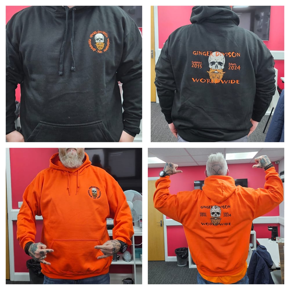 Image of Ginger Division Embroidered Logo HOODIE.