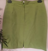Image 3 of Vintage Lime green mod mini skirt UK 14 - 16