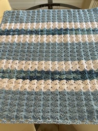 Image 1 of Baby Blanket Blue