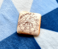 Sir Ramset Square Cookie Plush Pin