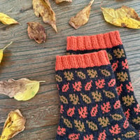 Image 3 of patron chaussettes Falling Leaves