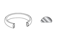 Image 3 of 3mm & 5mm - Pair of 9ct Gold Wedding Bands