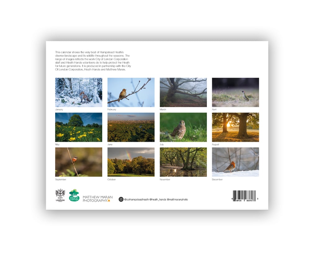 Image of 2025 Hampstead Heath Calendar