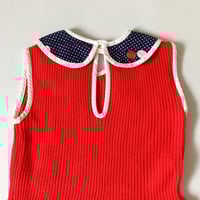 Image 2 of Robe cerises 12/18 mois stock neuf années 70 