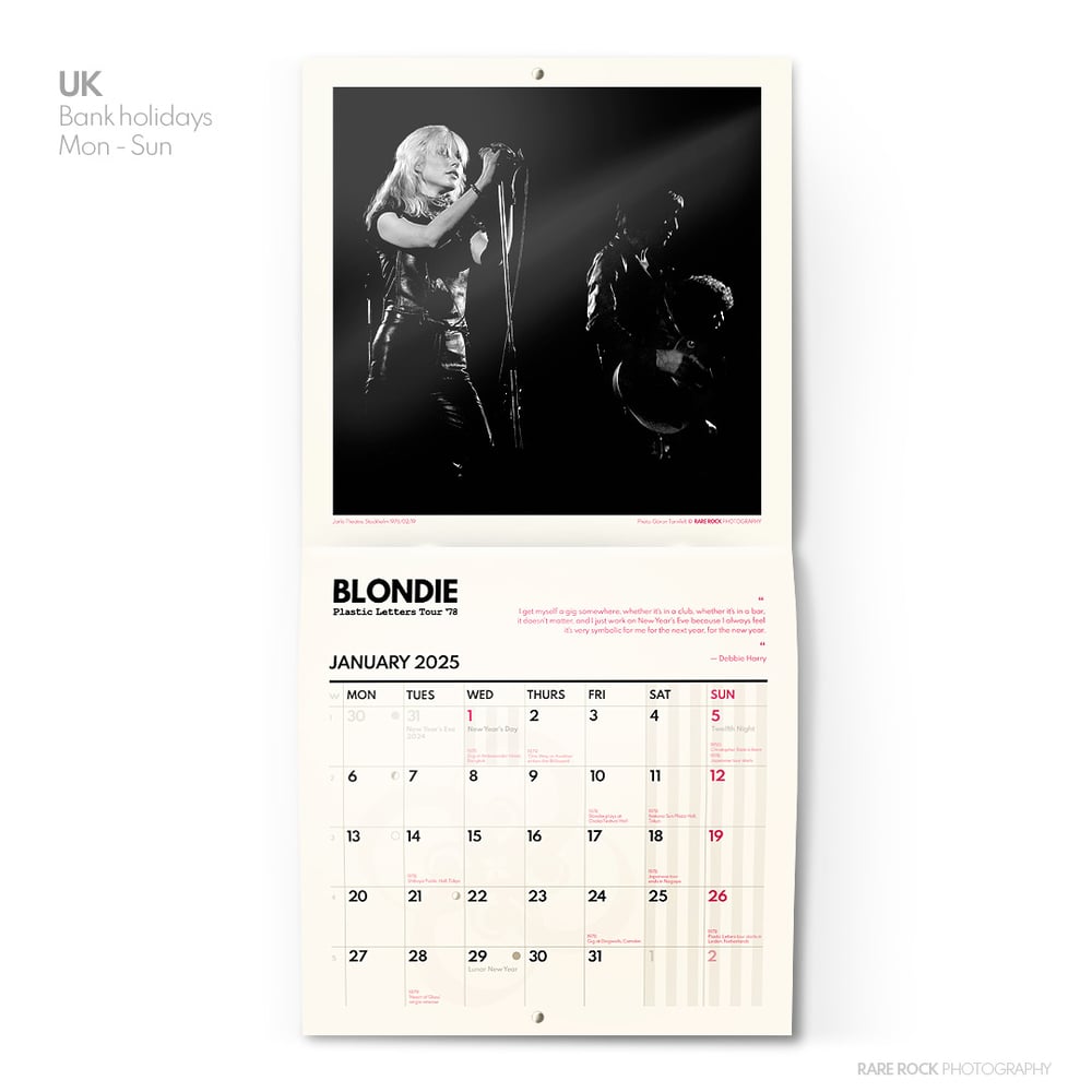 Blondie 2025 Wall Calendar