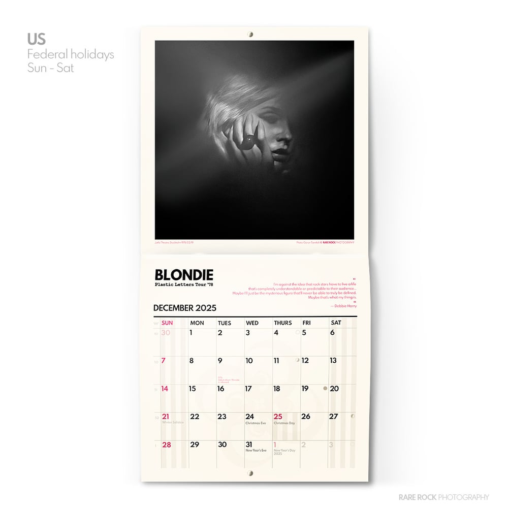 Blondie 2025 Wall Calendar