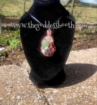 Stones in Copper Wire Cage (Adj. Necklace)