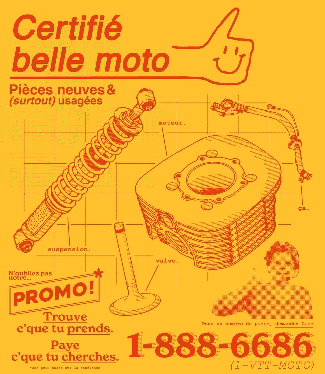 Image of CERTIFIÉ BELLE MOTO 👍 CREWNECK