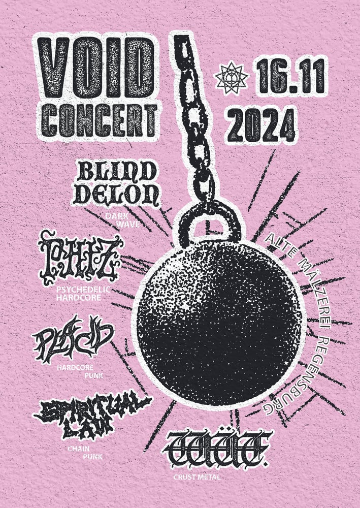 Image of VOID Concert // Phiz + Blind Delon + Placid + Spiritual Law + Wüt