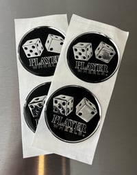 CHROME PLAYER WHEEL DICE LOGO CHIPSET