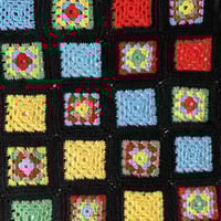 Image 3 of Couverture crochet 90 x 132 cm années 70