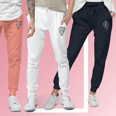 Image of Fleece-Lined Joggers – Growing Hearts Collection