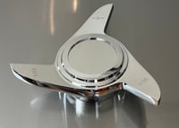 Image 1 of Player Wheels 3 Bar Shark Fin Knockoffs in Chrome (recessed)
