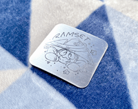 Chibi Ramset Silver Coated Sticker 