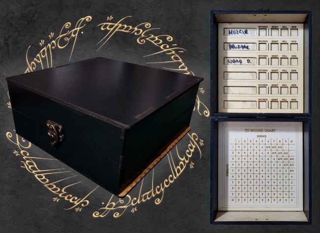 MESBG Wound Might Will Fate Counter Dice Tray Box  