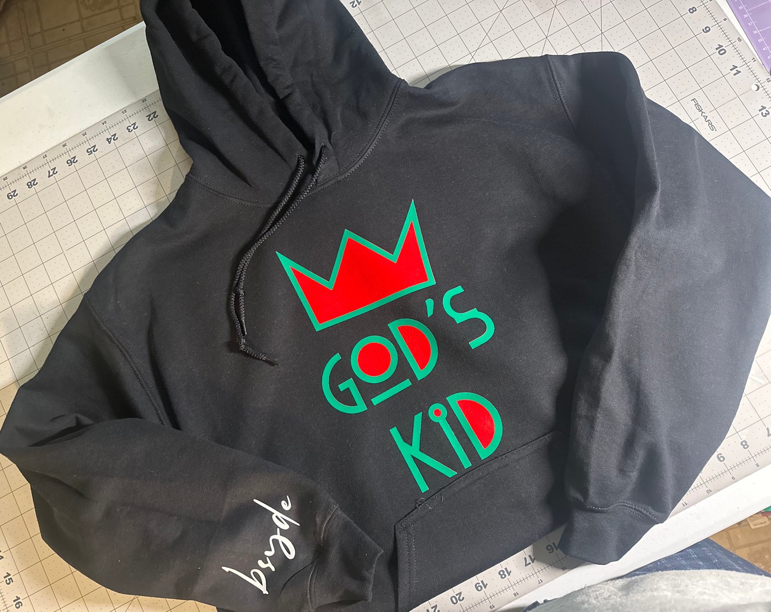 God's Kid Hoodie ( Black, Red an d Green)