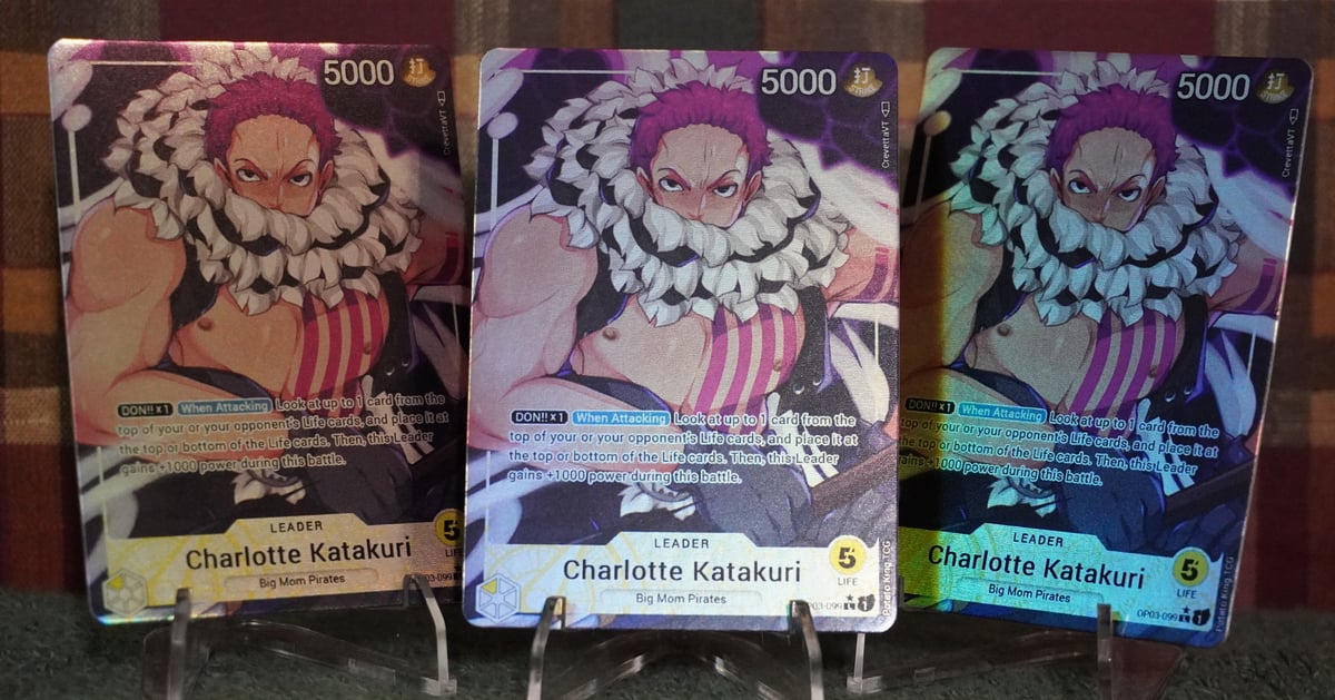 one piece card game katakuri leader One Piece TCG OP11-062 Charlotte Katakuri Alternate Art Leader main image 1