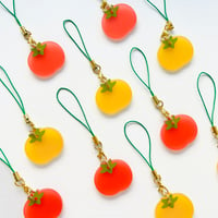 Frosted Acrylic Tomato Phone Charms