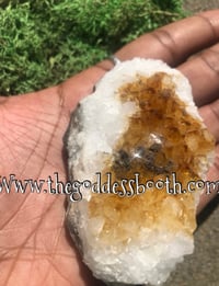 Image 1 of Citrine On Aura Quartz Base