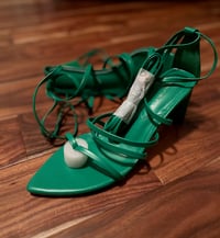 Image 2 of Luisina Kelly Green Strappy Heels