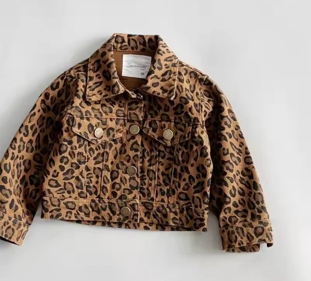 Image of Layla Leopard Denim Jacket 