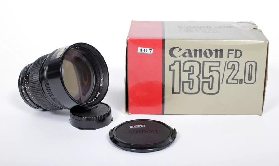 Image of Canon New FD 135mm F2.0 lens for Canon FD FDn mount cameras #4497