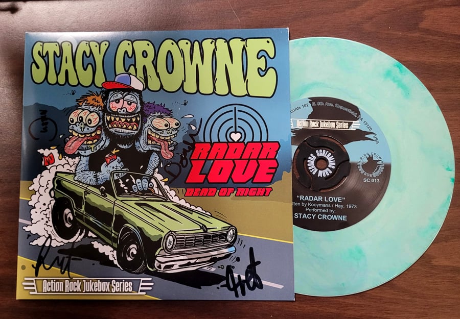 Stacy Crowne "Radar Love/Dead Of Night" 45 rpm 7" (Screaming Crow) 2 Versions - LOW QUANTITY ALERT!!