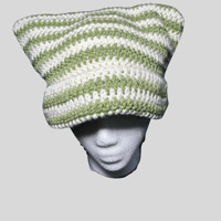 Image 1 of Striped Cat Ear Beanie