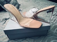 Image 3 of Kenna Clear Mule Wedge