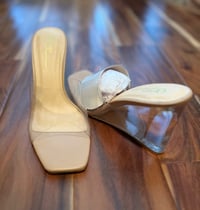 Image 1 of Kenna Clear Mule Wedge