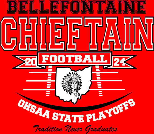 Image of Chieftain Red Playoff tee 24