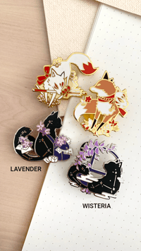 Fox / Kitsune, Constellation Cat Hard Enamel Pin