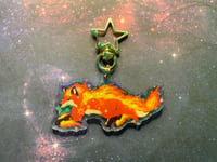 Image 3 of Fox Fire Acrylic Keychain