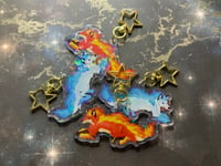 Image 5 of Fox Fire Acrylic Keychain