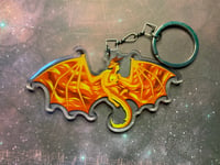 Image 4 of Sun-Moon Dragon Acrylic Keychain