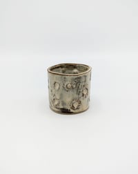 Image 1 of Small Beige Floral Cup #2