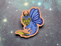 Image 1 of Butterfly Dragon Wooden Pin