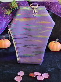 Image 1 of Holo Tiger Stripe Coffin Pouch