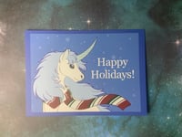 Image 1 of Christmas Unicorn Postcard