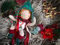 Image 1 of Arthur- 9.5 Inch Waldorf inspired Christmas Doll