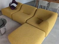Grant Featherston Numero VII Low Back Chairs and Ottoman