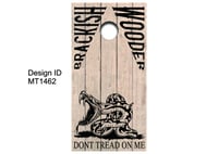 Brackish Wooder Cornhole Boards - Don't Tread on Me - Barn Wood - MT1462