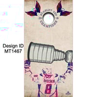Brackish Wooder Cornhole Boards - Ovechkin - 2018 Stanley Cup Champs - MT1467