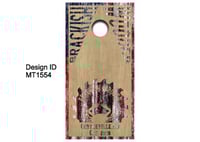 Brackish Wooder Cornhole Boards - Amer. Flag Logo - Distressed - Old Logo - MT1554