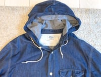 Image 2 of Spellbound jeans indigo dyed hooded denim shirt, size 3 (M)