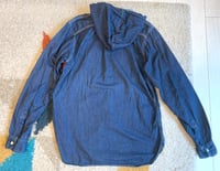 Image 6 of Spellbound jeans indigo dyed hooded denim shirt, size 3 (M)